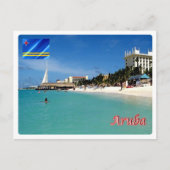 Aruba - Palm Beach - Postkarte (Vorderseite)