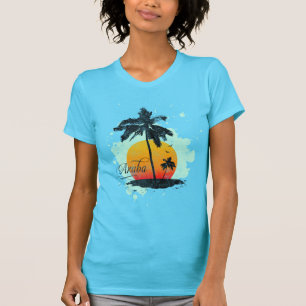 Aruba-Palme-Silhouette-T - Shirt
