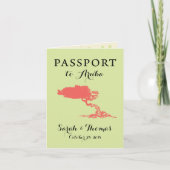 Aruba Passport | SAVE THE DATE Einladung (Vorderseite)