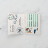 Aruba Passport Wedding mit Divi Divi Tree Einladung (Innenseite)