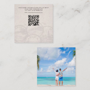 Aruba Passport Wedding QR Begleitkarte