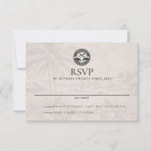 Aruba Passport Wedding RSVP Card