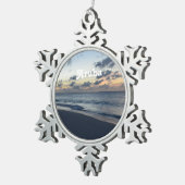 Aruba-Perfektion Schneeflocken Zinn-Ornament (Rechts)