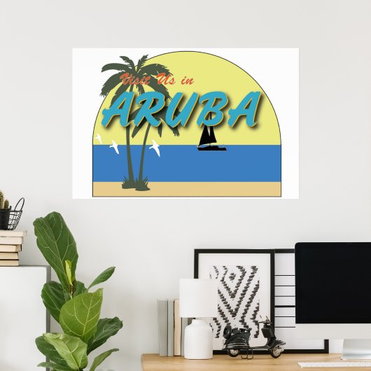 Aruba Poster (Heimbüro)
