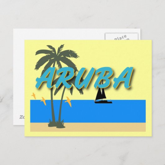 Aruba Postkarte (Vorne/Hinten)