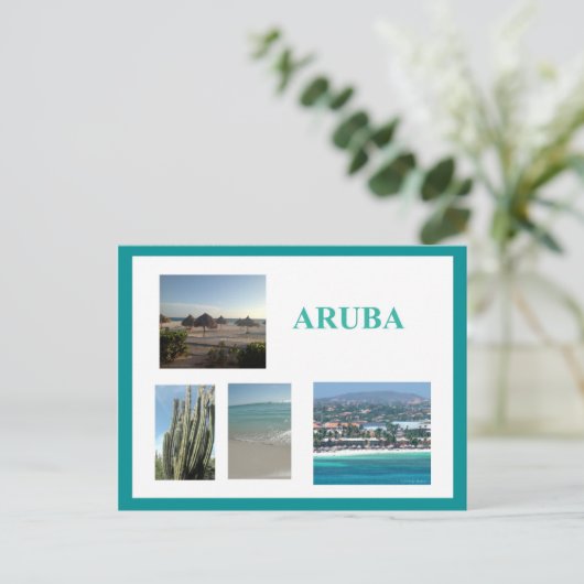 Aruba Postkarte (Stehend Vorderseite)