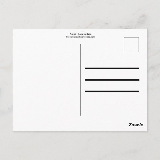 Aruba Postkarte (Rückseite)