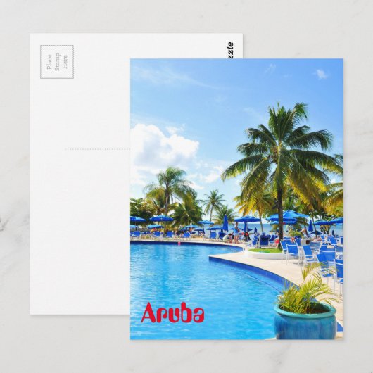 Aruba Postkarte (Vorne/Hinten)