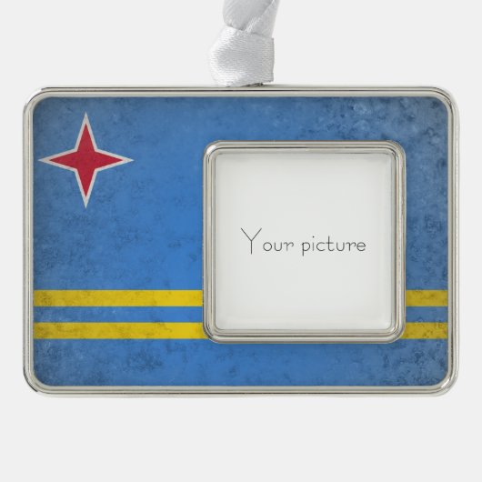 Aruba Rahmen-Ornament Silber (Vorderseite)