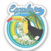 Aruba Reiselogo Patch entdecken Aufkleber (Vorderseite)