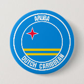 Aruba RundEmblem Button (Vorderseite)