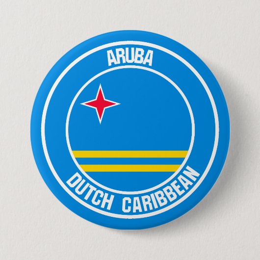 Aruba RundEmblem Button (Vorderseite)