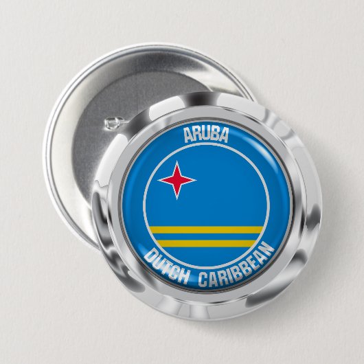 Aruba RundEmblem Button (Vorne & Hinten)