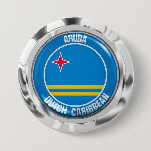 Aruba RundEmblem Button (Vorderseite)