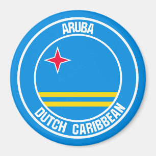 Aruba RundEmblem Magnet