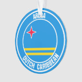 Aruba RundEmblem Ornament (Vorderseite)