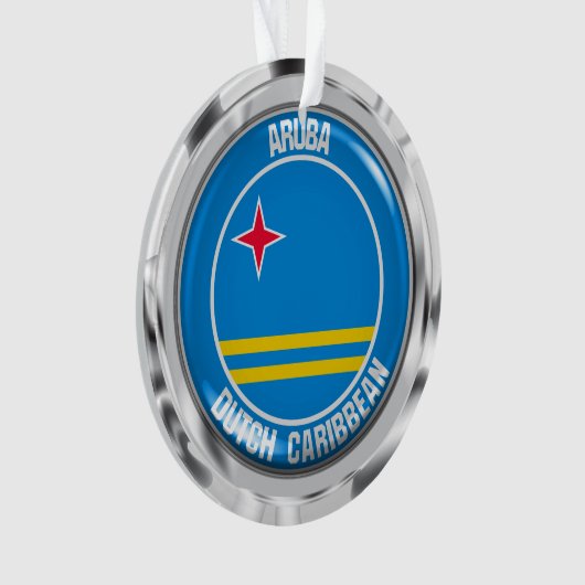 Aruba RundEmblem Ornament (Vorderseite)