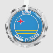 Aruba RundEmblem Ornament (Rückseite)