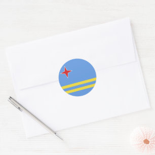 Aruba Runder Aufkleber