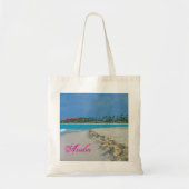 Aruba-Sand u. Brandungs-Tasche Tragetasche (Vorne)