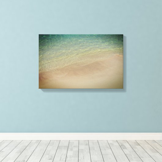Aruba Sandy Beach Blue Ocean Leinwanddruck (Insitu (Holzboden))