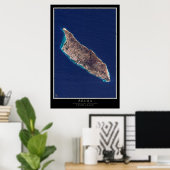 Aruba Satellite Poster Map (Heimbüro)