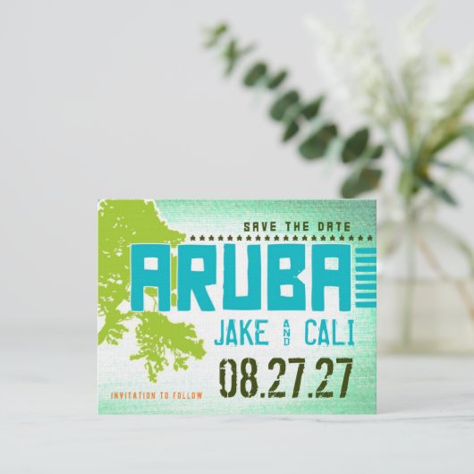 ARUBA Save the Date (Stehend Vorderseite)