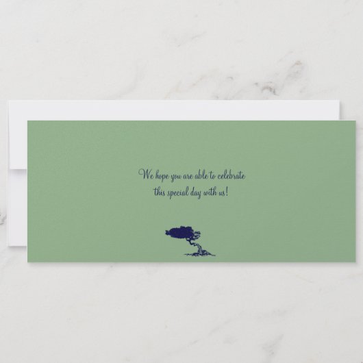 ARUBA Save the Date Boarding Pass (Rückseite)