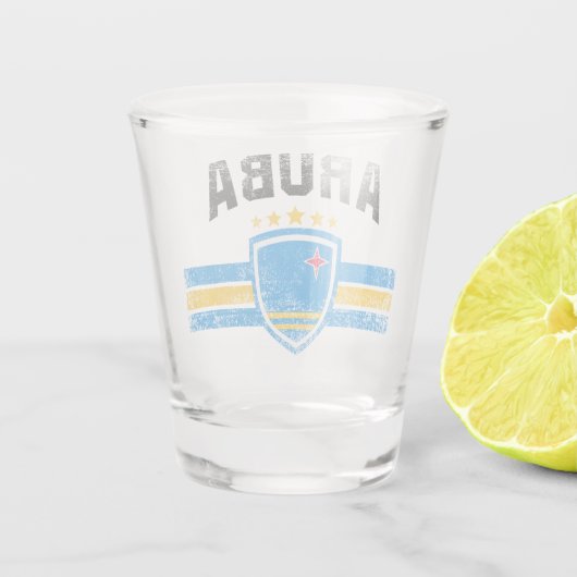Aruba Schnapsglas (Rückseite)