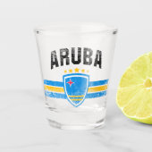 Aruba Schnapsglas (Vorderseite)