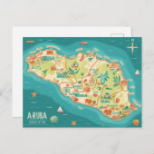 Aruba schöne Insel Postkarte (Vorne/Hinten)
