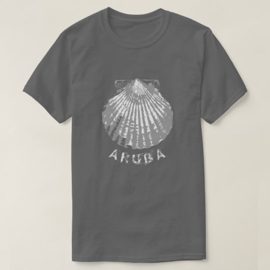 Aruba seashell bedrückt T-Shirt (Design vorne)