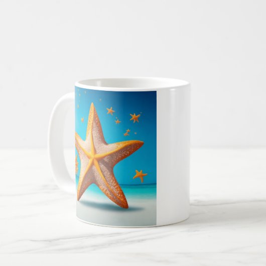 Aruba-Seestern Kaffeetasse (Vorderseite Links)