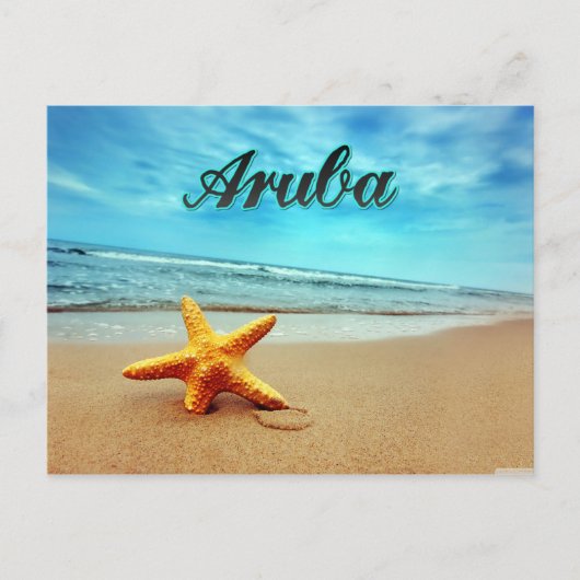 Aruba-Seestern Postkarte (Vorderseite)