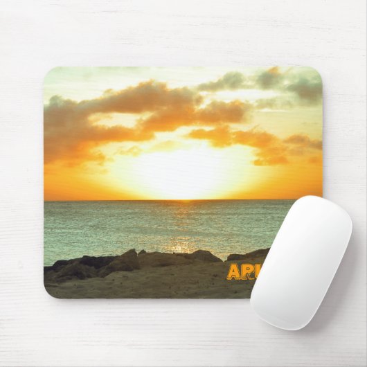 Aruba-Sonnenuntergang Mousepad (Mit Mouse)