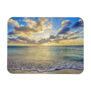 Aruba-Sonnenuntergang über beweglichem Meer Magnet