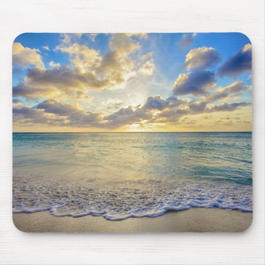 Aruba-Sonnenuntergang über beweglichem Meer Mousepad (Vorne)