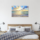 Aruba Sonnenuntergang über bewegtem Meer Leinwanddruck (Insitu (Schlafzimmer))