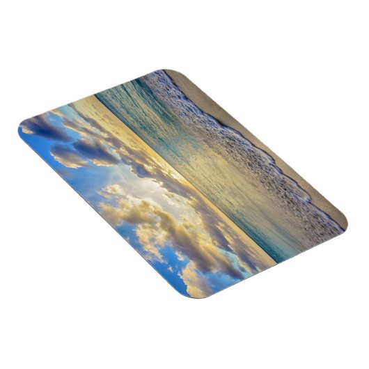 Aruba Sonnenuntergang über bewegtem Meer Magnet (Rechte Seite)