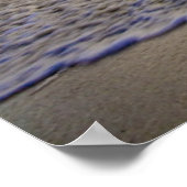 Aruba Sonnenuntergang über bewegtem Meer Poster (Ecke)