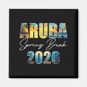Aruba Spring Break 2026 Summer Vacation Beach Magnet (Vorne)