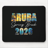 Aruba Spring Break 2026 Summer Vacation Beach  Mousepad (Vorne)