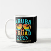 Aruba Squad 2025 Vacation Friends Family Matching  Kaffeetasse (Links)