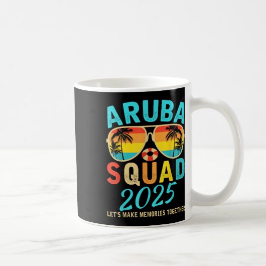 Aruba Squad 2025 Vacation Friends Family Matching  Kaffeetasse (Rechts)