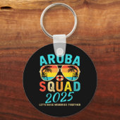 Aruba Squad 2025 Vacation Friends Family Matching Schlüsselanhänger (Vorderseite)