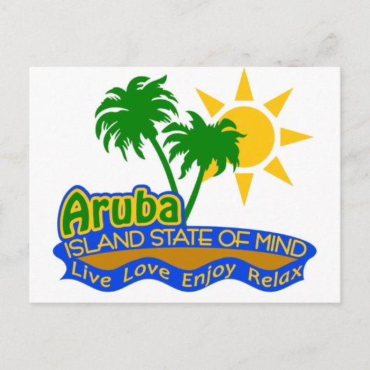 Aruba Staat der Postkarte des Geistes (Vorderseite)