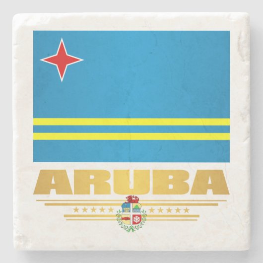 Aruba Steinuntersetzer (Vorderseite)