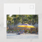 Aruba, Strand, Fotografie Postkarte (Vorne/Hinten)