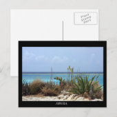 Aruba Strand Postkarte (Vorne/Hinten)