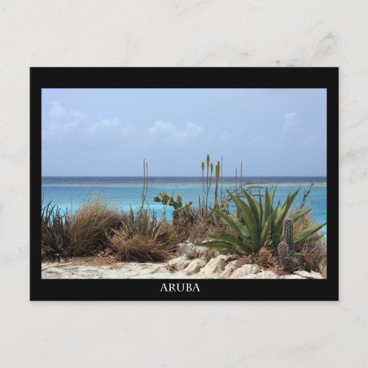 Aruba Strand Postkarte (Vorderseite)